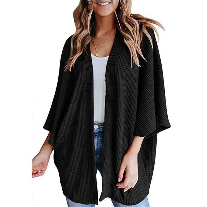 Dam Pyjamasset 3 Delar Crop Top Kofta Shorts Hemma