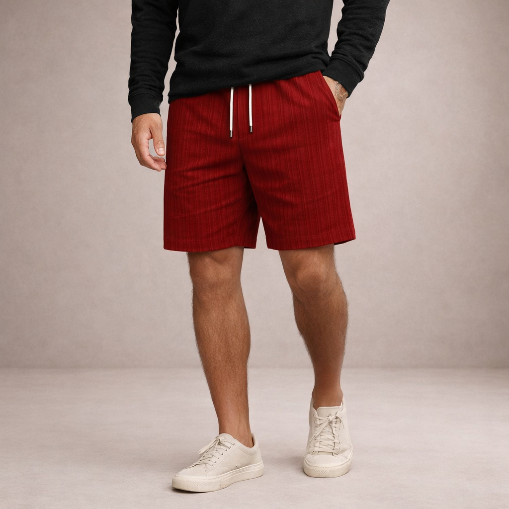 Herrars Dragstring Linne Sommar Shorts Casual Avslappnad Passform