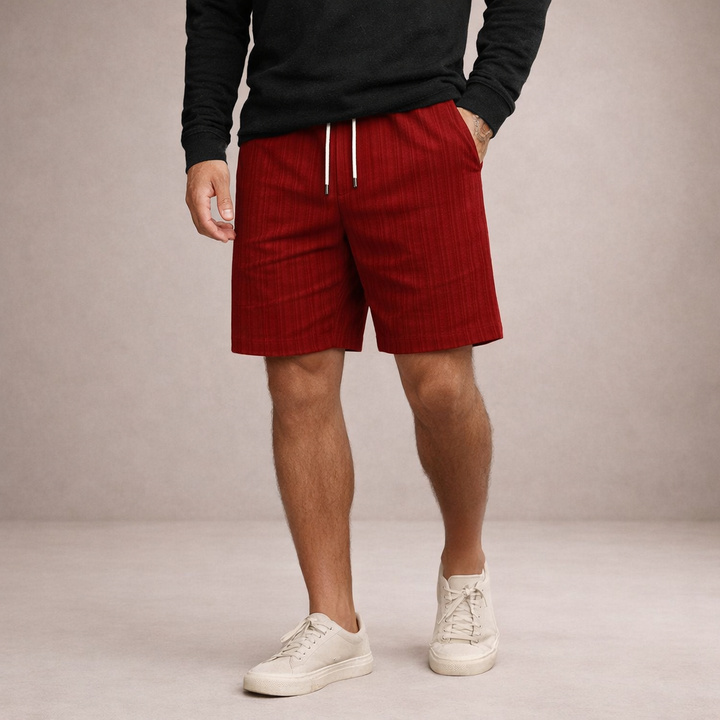 Herrars Dragstring Linne Sommar Shorts Casual Avslappnad Passform