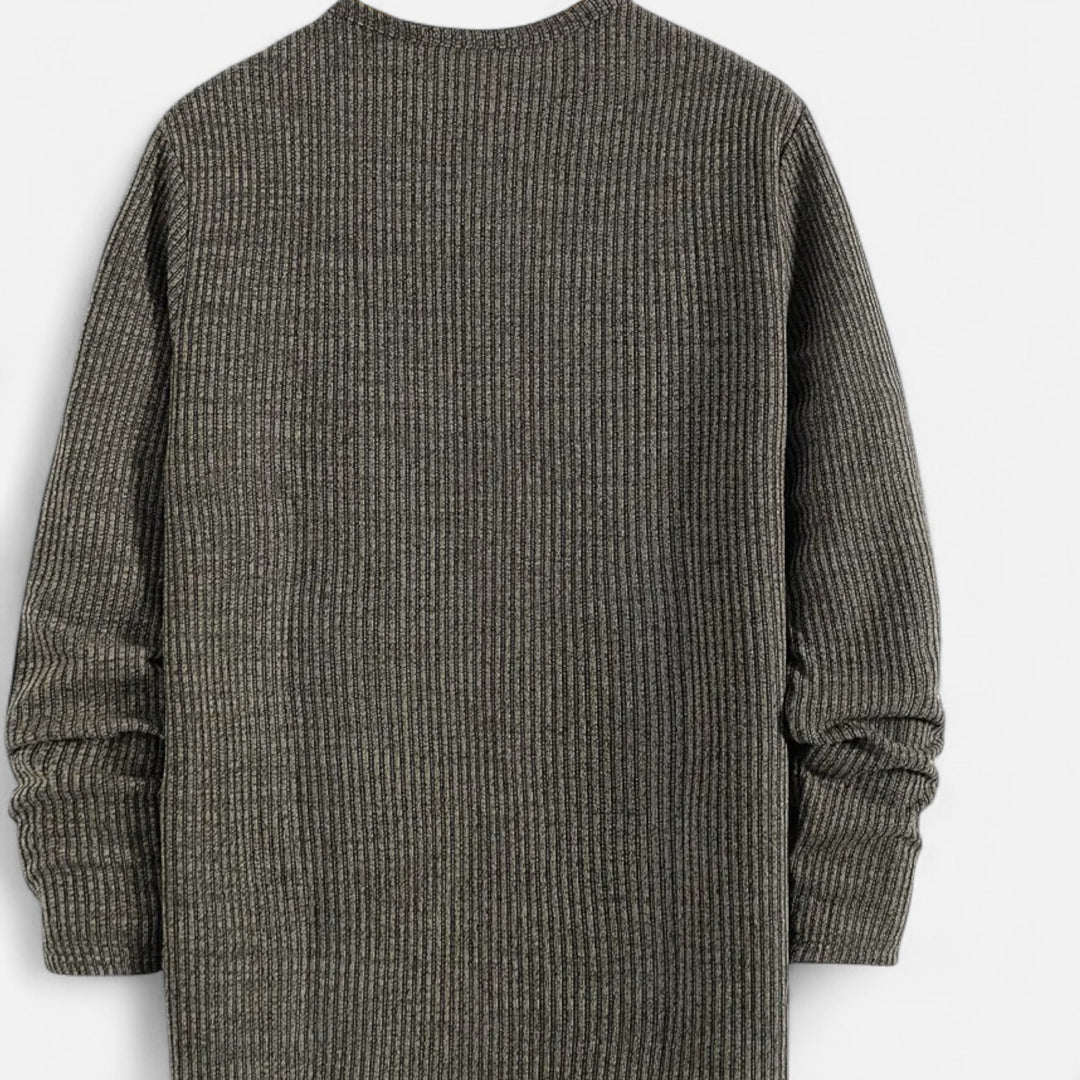 Valmonti | Herrs Kabelstickad Henley Tröja