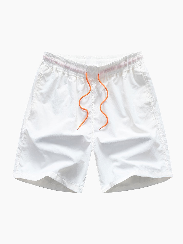 Herrtryckt Skjorta och Badshorts Co-Ord – Sommarstrandset för Semesterbruk