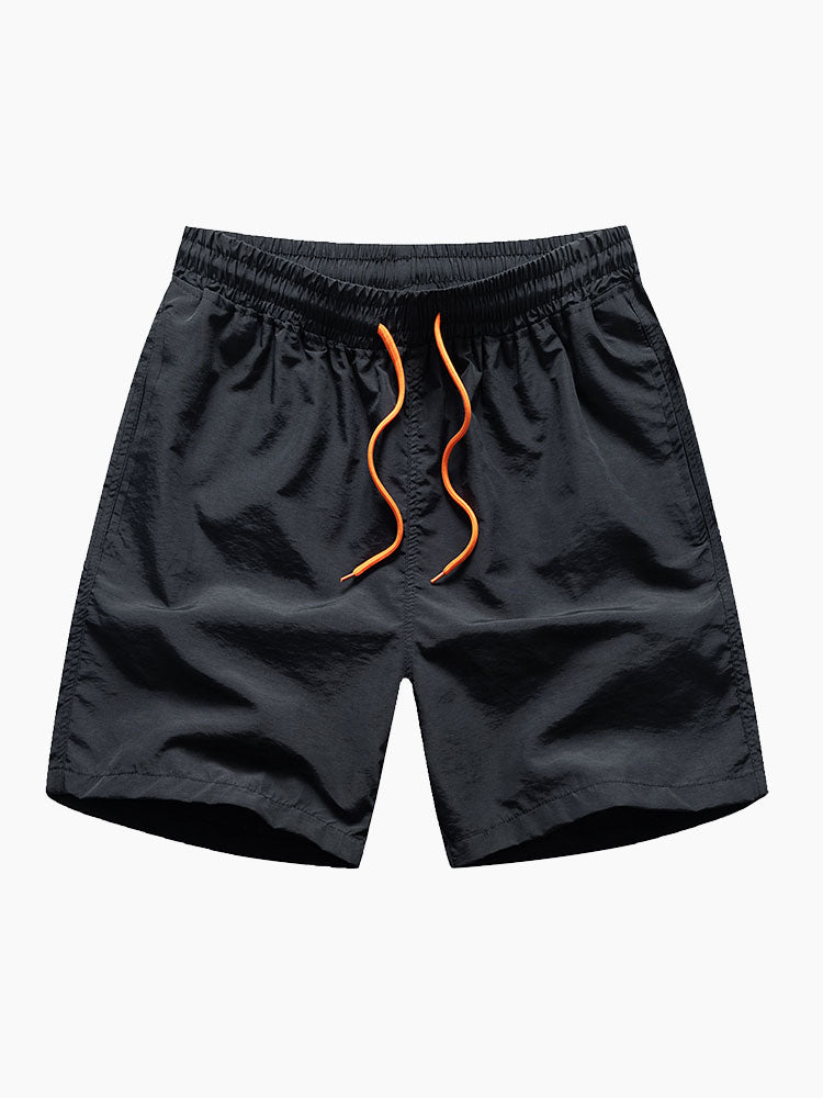 Herrtryckt Skjorta och Badshorts Co-Ord – Sommarstrandset för Semesterbruk