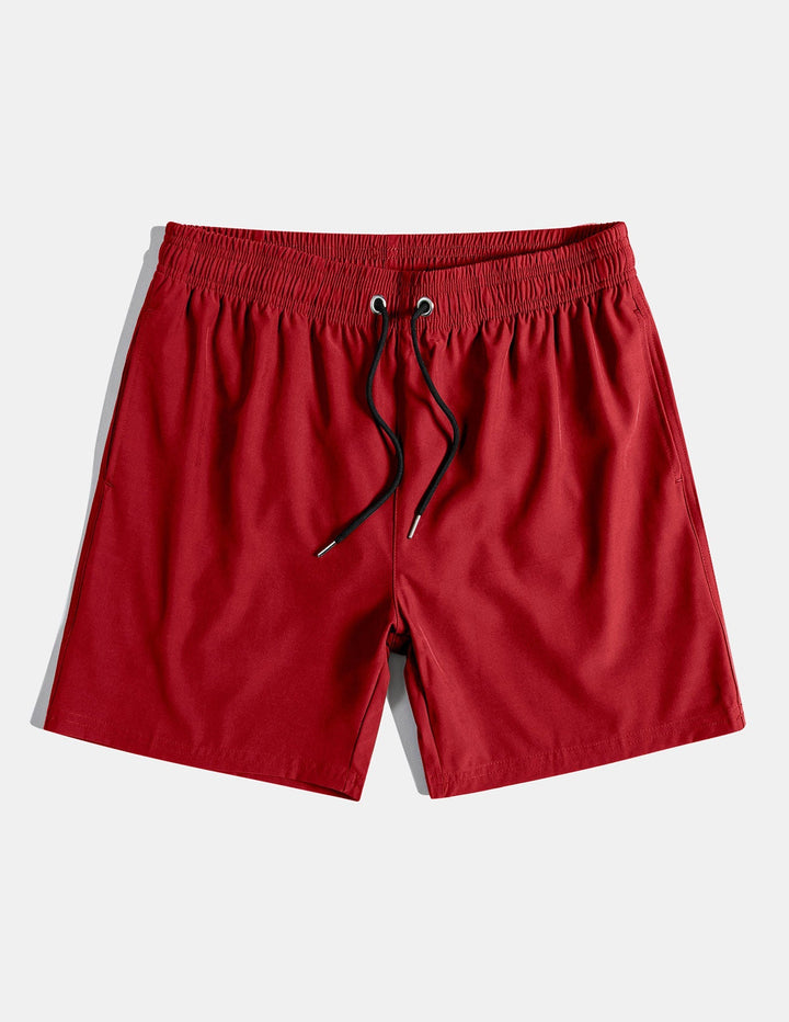 Herrars Sommar Resort Set – Tryckt Skjorta med Knappar och Stretch Badshorts