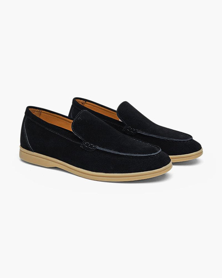 Herrens Premium Mocka Slip-On Loafers Smart Casual Skor