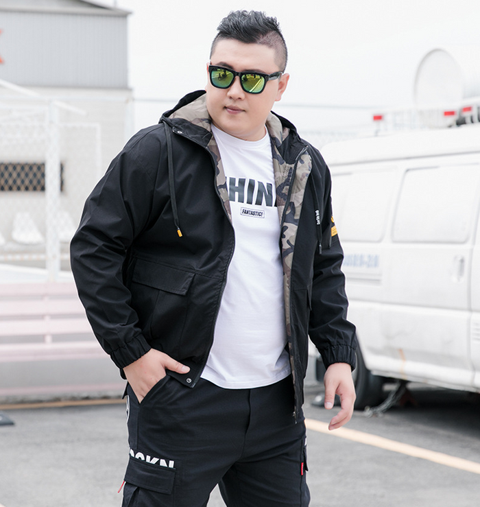 Oskar | Fodrad jacka herr med huva – upp till 9XL