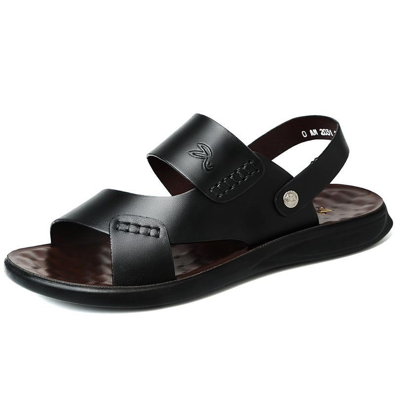 Herrens öppna tår slingback sandaler lätta avslappnade sommar skor