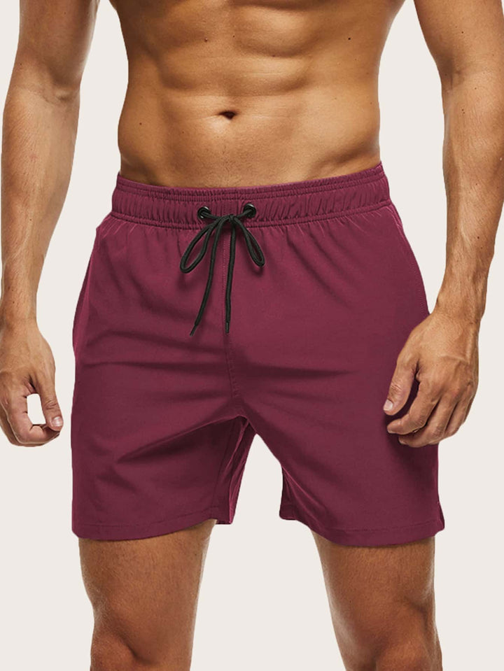 Herrarnas badshorts Snabbtorkande Lätta Bekväma Stretch Strand Pool Sommar Semester Kläder