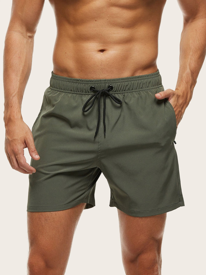 Herrarnas badshorts Snabbtorkande Lätta Bekväma Stretch Strand Pool Sommar Semester Kläder