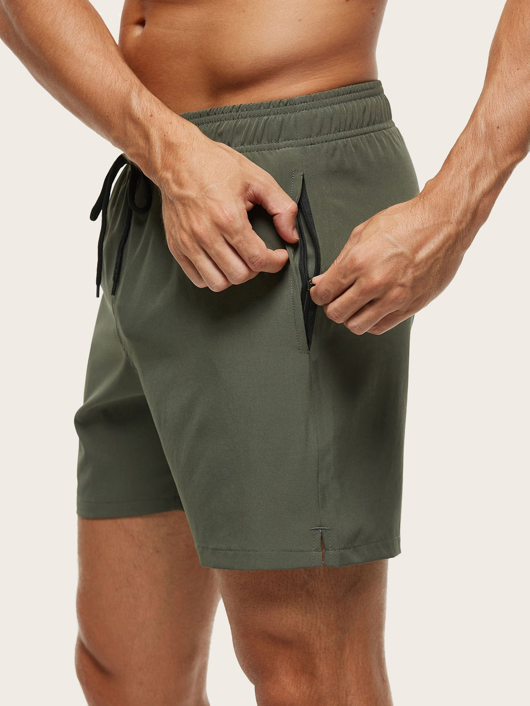 Herrarnas badshorts Snabbtorkande Lätta Bekväma Stretch Strand Pool Sommar Semester Kläder