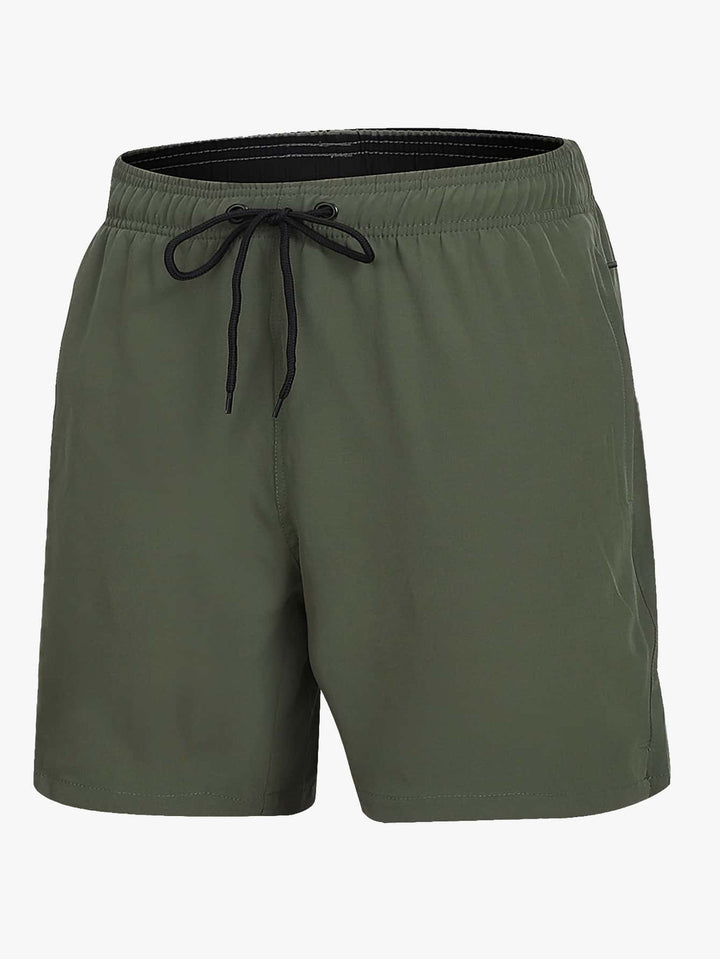 Herrarnas badshorts Snabbtorkande Lätta Bekväma Stretch Strand Pool Sommar Semester Kläder
