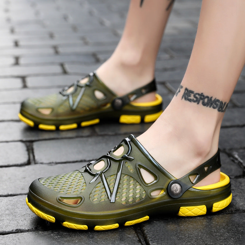 Herrars Ventilerade Stängd Tå Slingback Sandaler