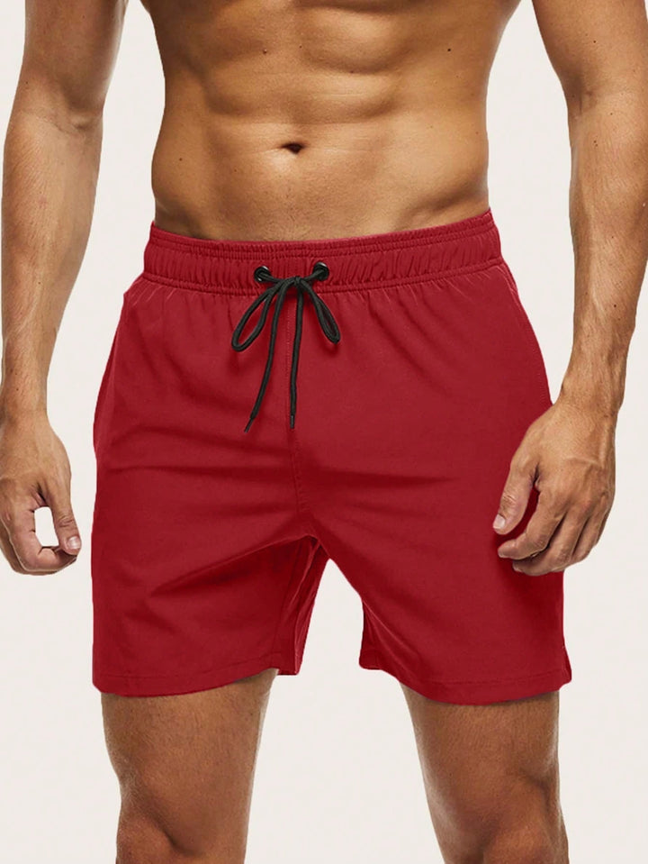 Herrarnas badshorts Snabbtorkande Lätta Bekväma Stretch Strand Pool Sommar Semester Kläder