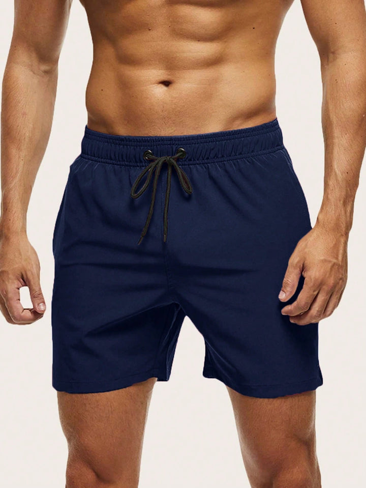 Herrarnas badshorts Snabbtorkande Lätta Bekväma Stretch Strand Pool Sommar Semester Kläder