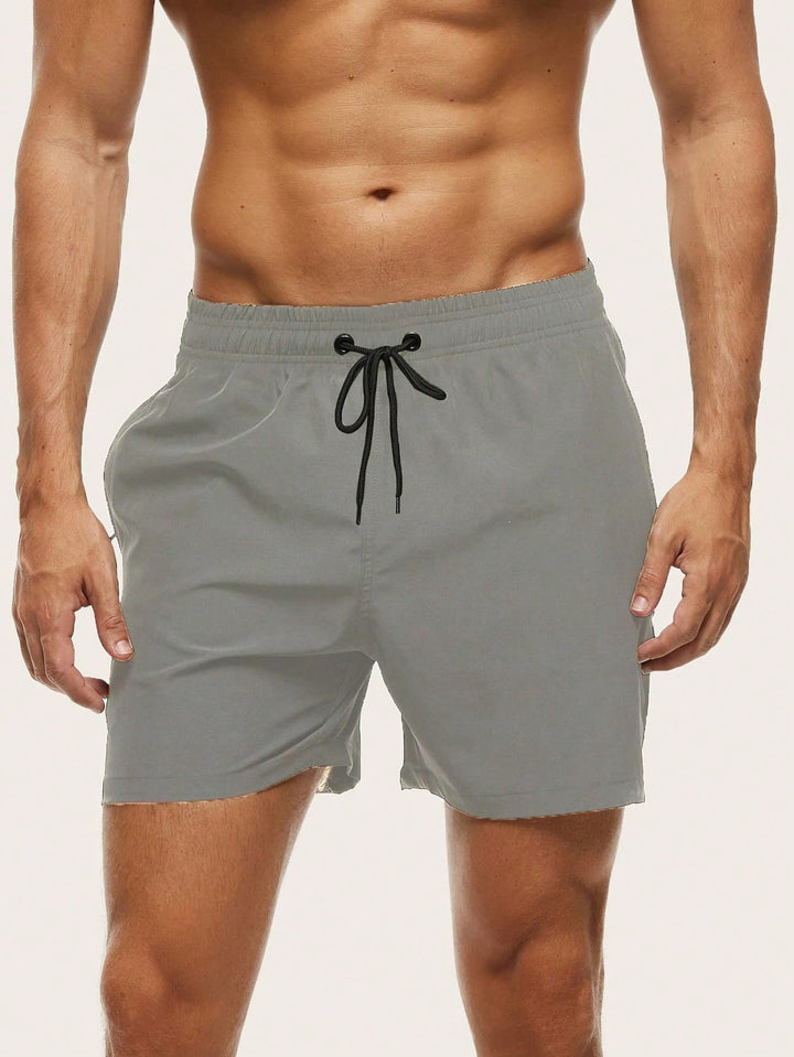 Herrarnas badshorts Snabbtorkande Lätta Bekväma Stretch Strand Pool Sommar Semester Kläder