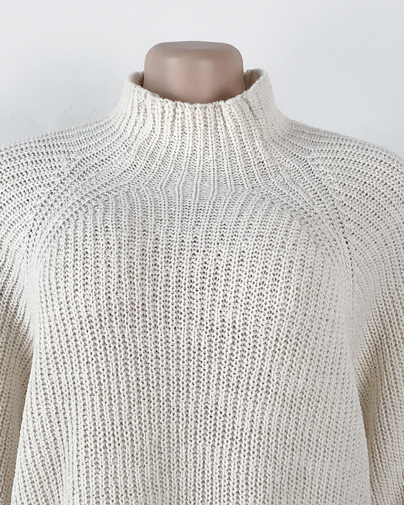 Oversize tröjklänning med polokrage