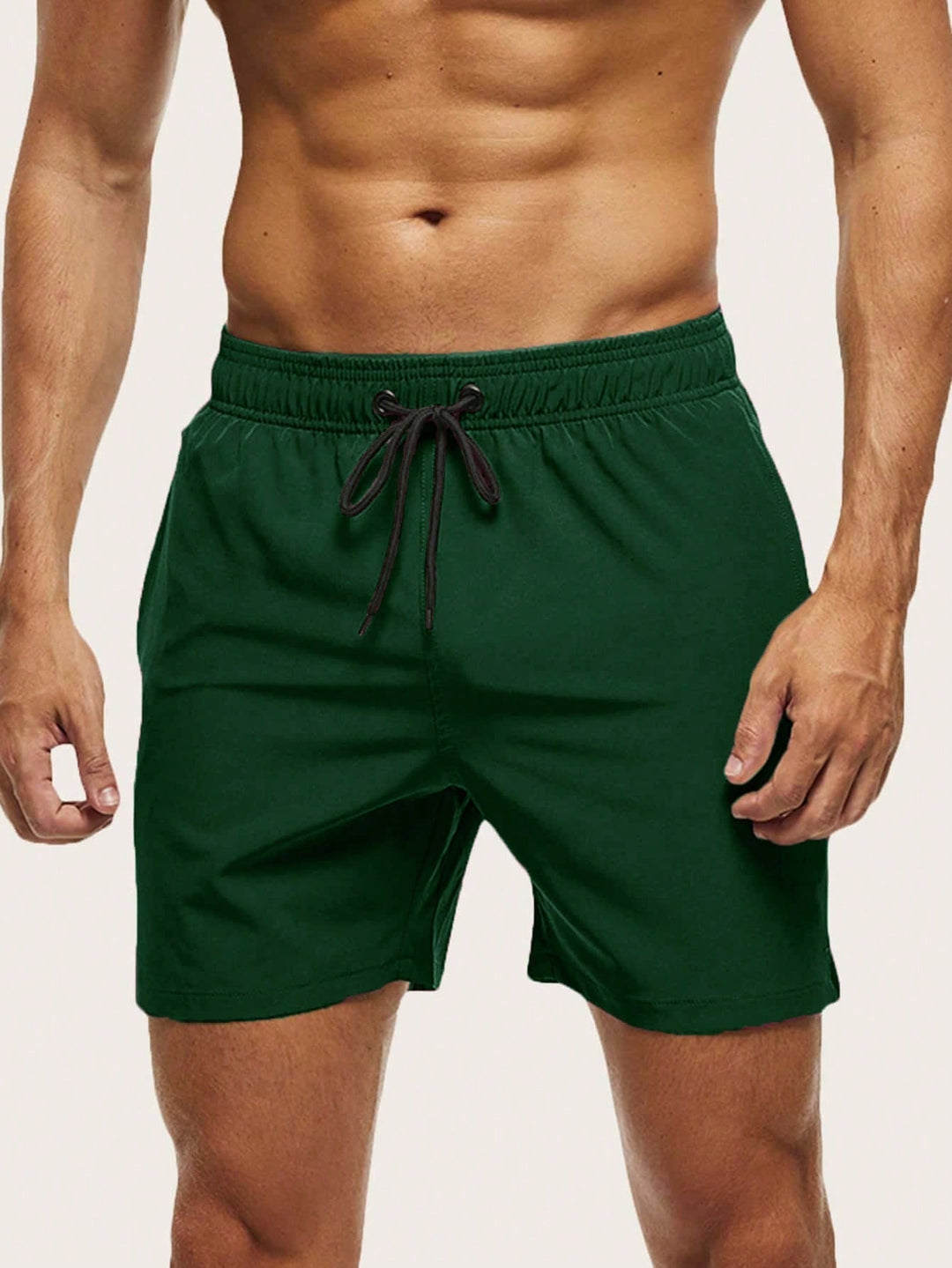 Herrarnas badshorts Snabbtorkande Lätta Bekväma Stretch Strand Pool Sommar Semester Kläder