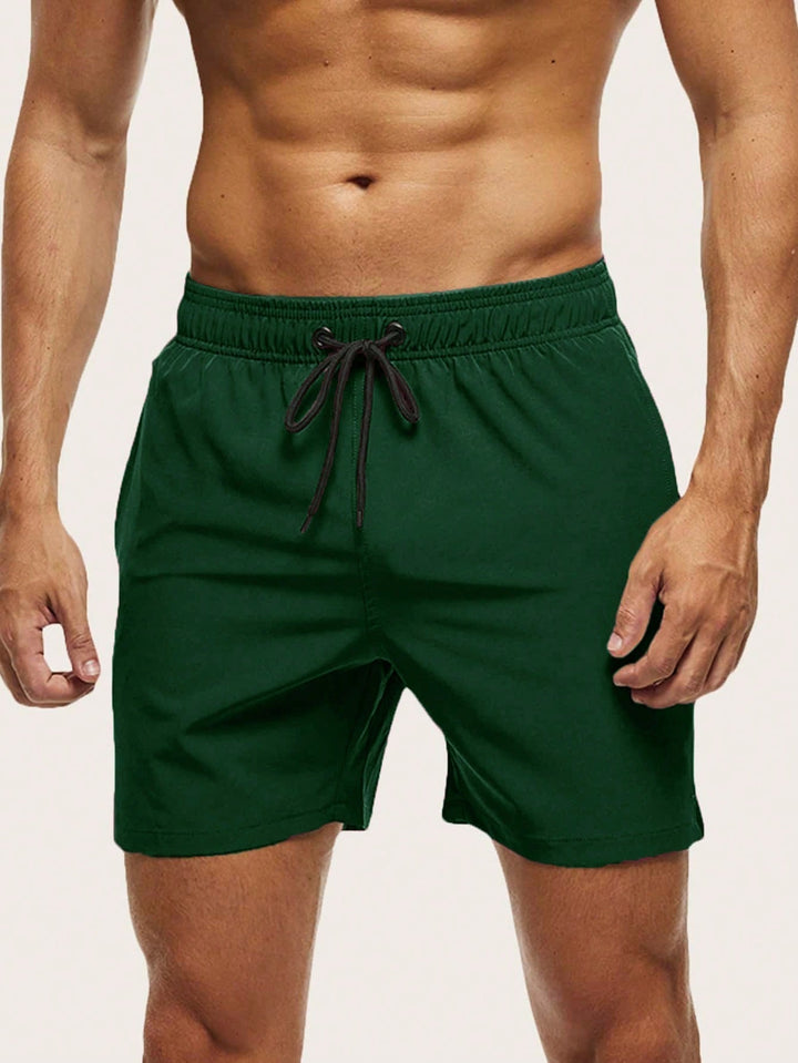 Herrarnas badshorts Snabbtorkande Lätta Bekväma Stretch Strand Pool Sommar Semester Kläder