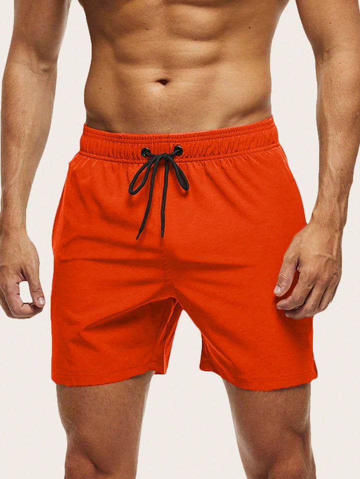 Herrarnas badshorts Snabbtorkande Lätta Bekväma Stretch Strand Pool Sommar Semester Kläder