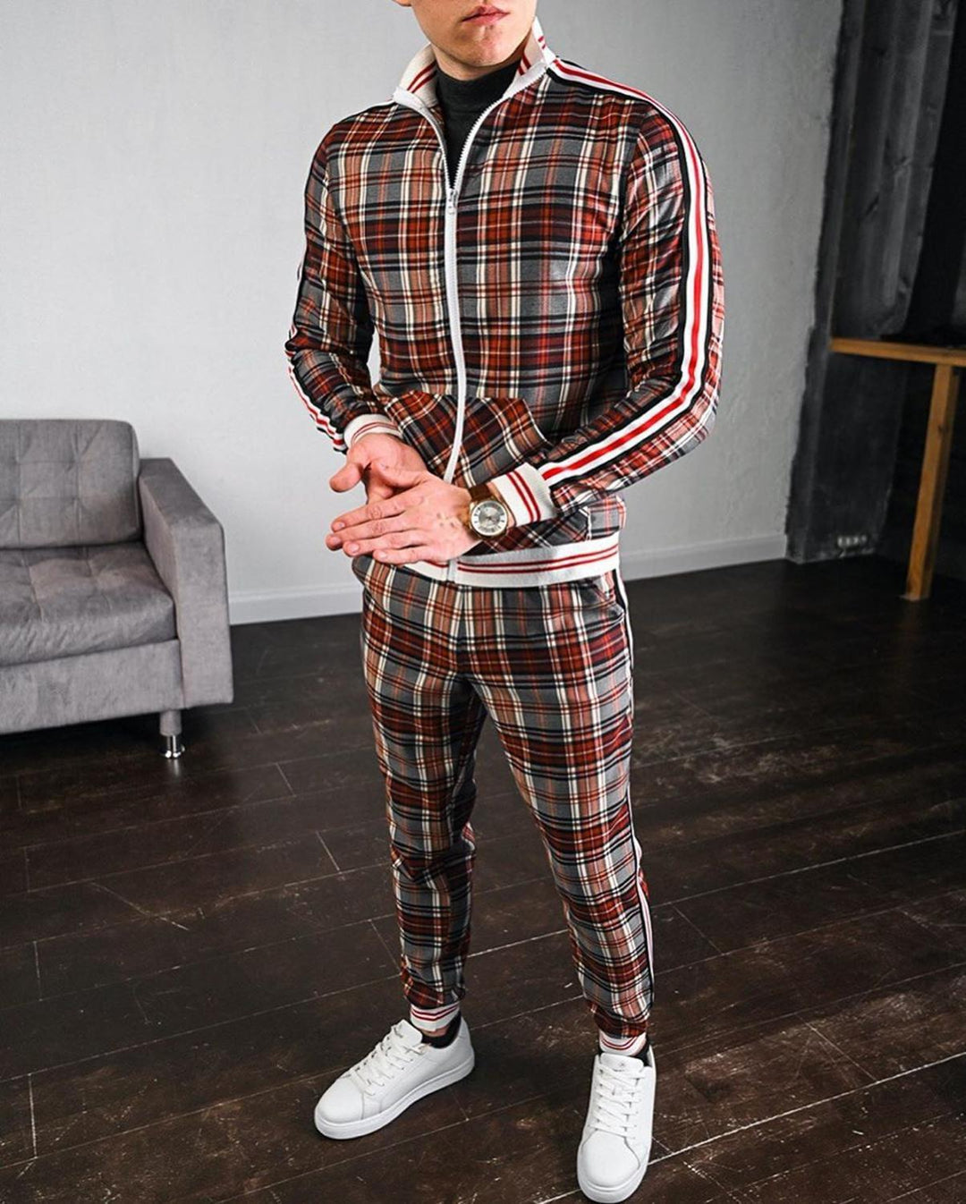 Mans Tvådelade Outfit Set – Bekväm, Andningsbar, Stilig, Modern, Casual, Mångsidig, Vardagskläder