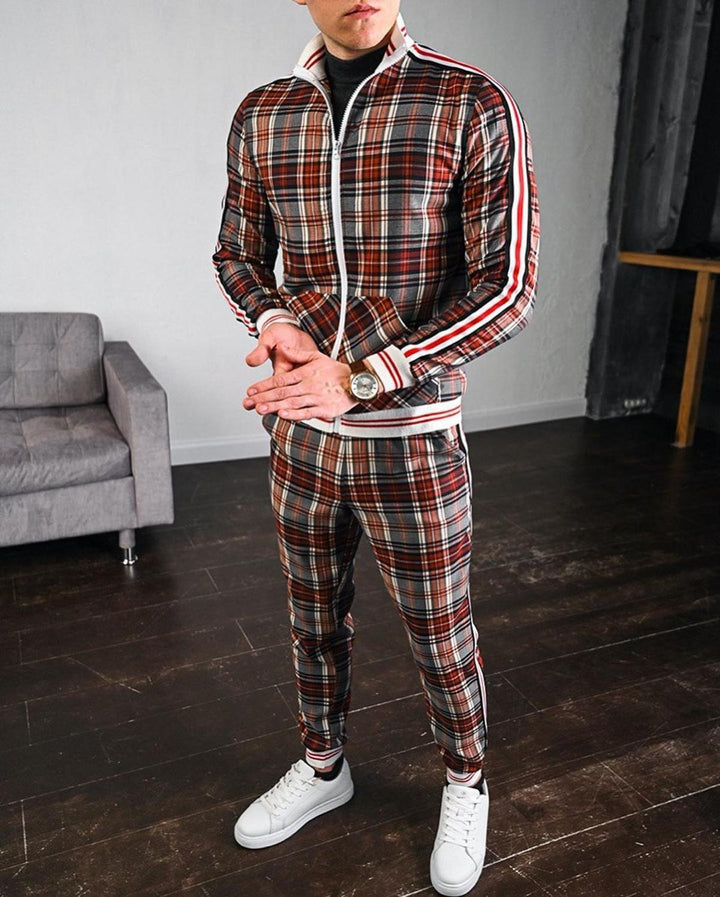 Mans Tvådelade Outfit Set – Bekväm, Andningsbar, Stilig, Modern, Casual, Mångsidig, Vardagskläder