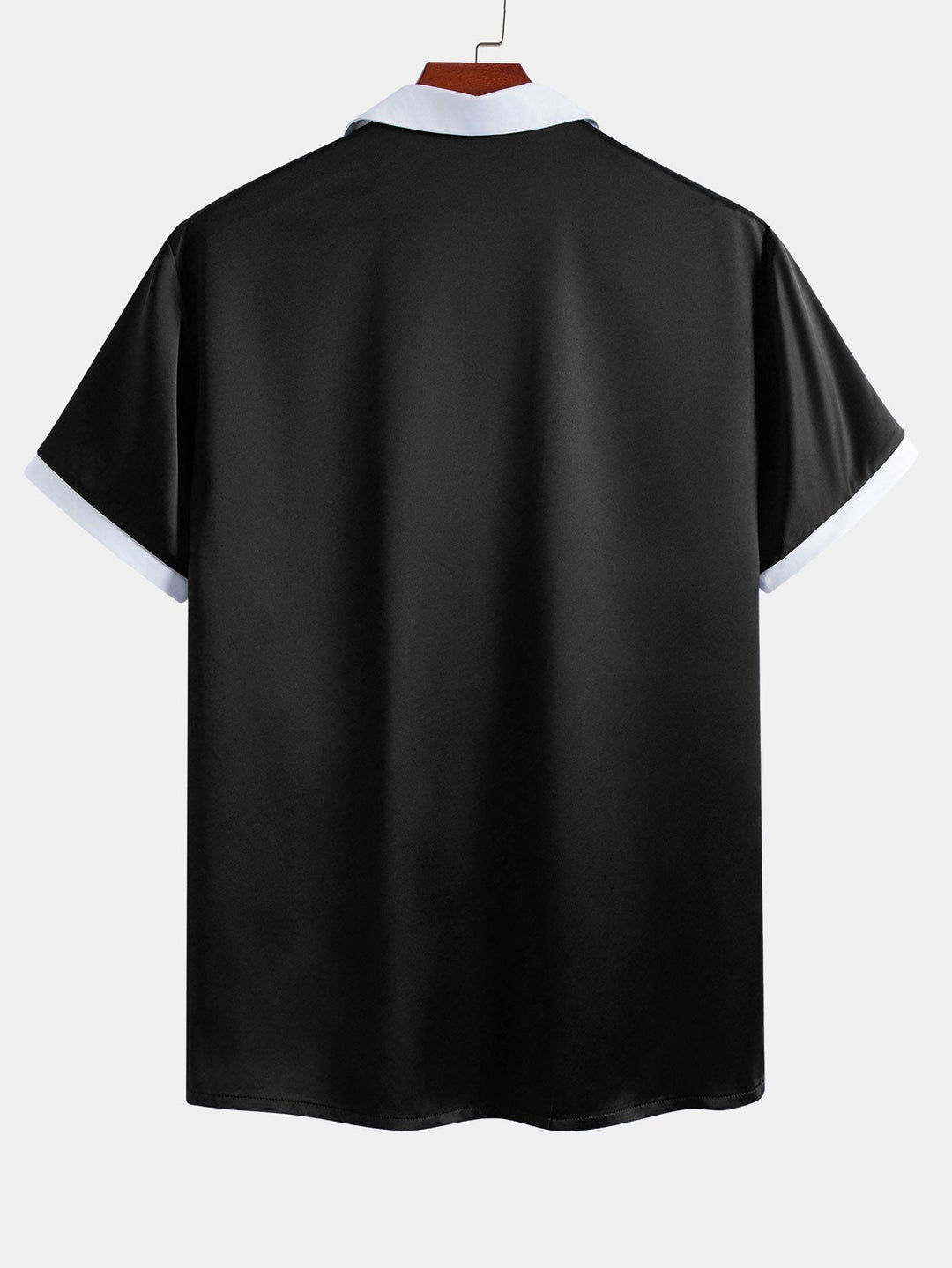 Herrars Släta Satin Co-Ord – Kortärmad Skjorta och Dragsko Shorts för Sommarkvällar