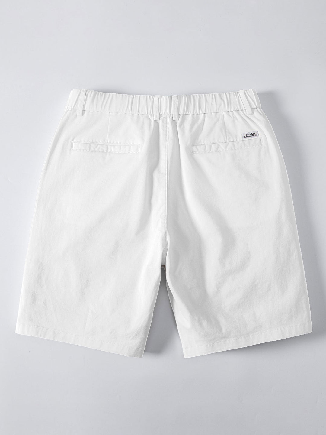 Herrers Viskosstickad Skjorta med Stretch Chino Shorts – Sommar Smart Casual Set