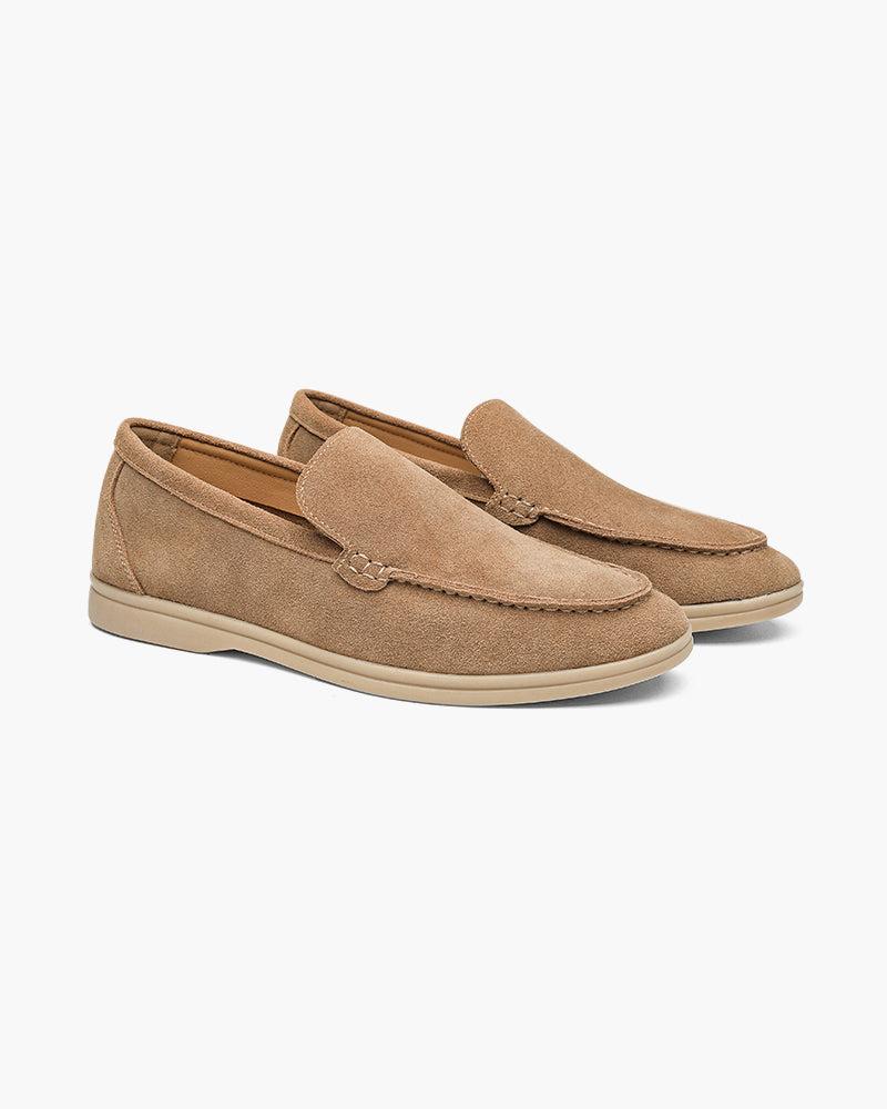 Herrens Premium Mocka Slip-On Loafers Smart Casual Skor