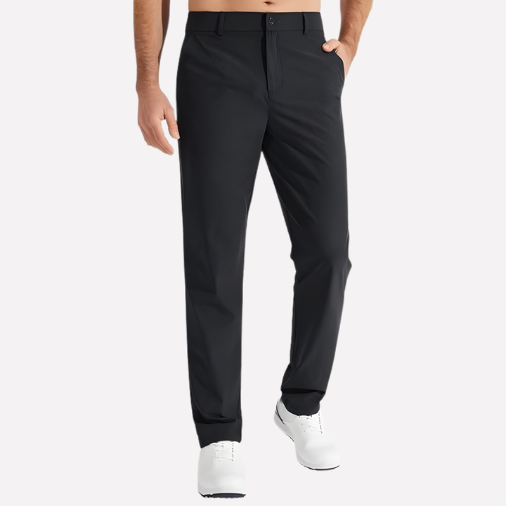 Herrars skräddarsydda stretch golfbyxor med slim fit