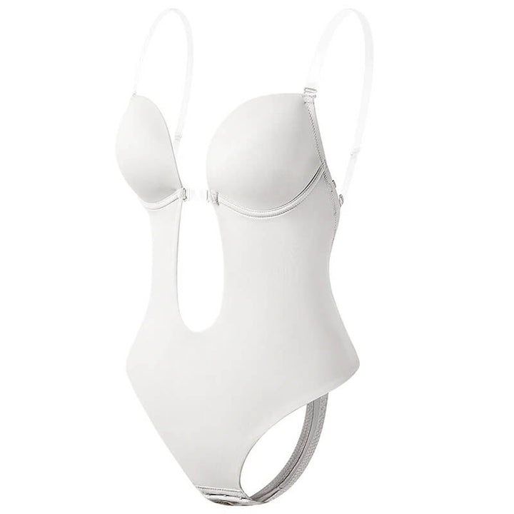 Kvinnors Rygglös Kroppshållare Djup V Formande Sömlös Stöd Osynlig Lyft Shapewear Under Klänning Topp
