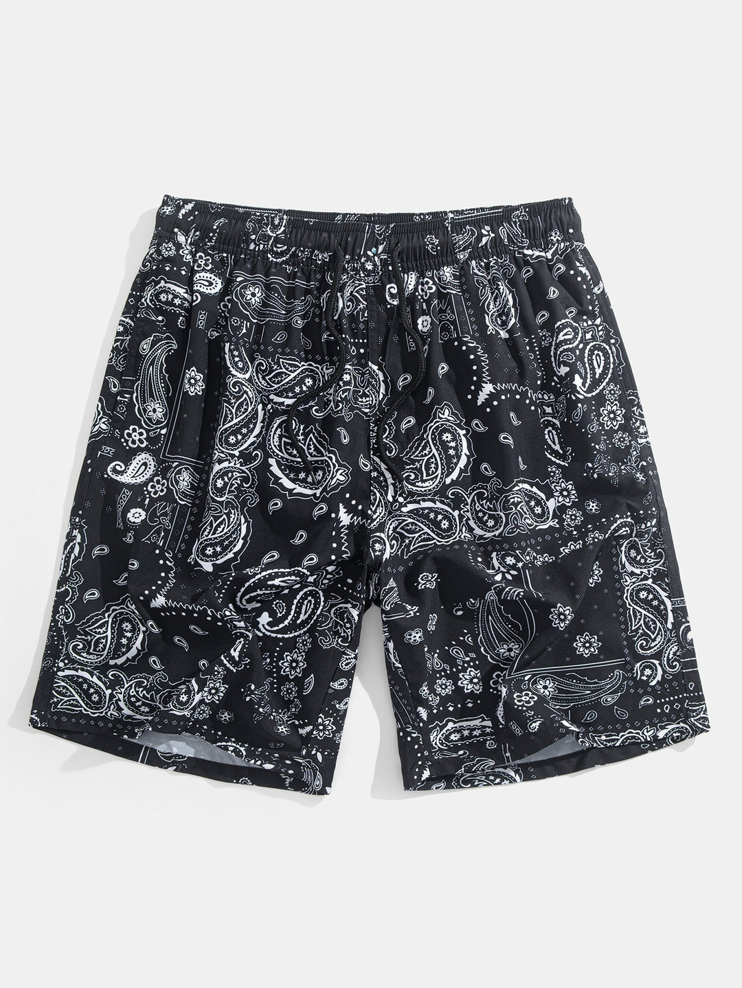 Herrtryckt Resortskjorta och Badshorts Set – Stretch Sommarbadkläder