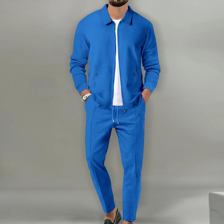 Herrens Eleganta Avslappnade Kostymset – Skräddarsydd Bekväm Stilig Chic Mångsidig Smart Vardagsoutfit