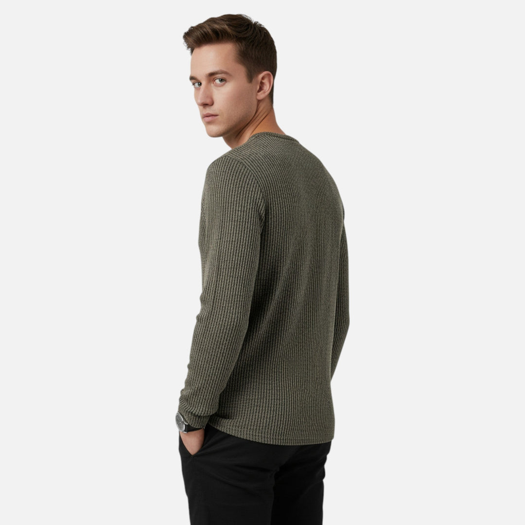 Valmonti | Herrs Kabelstickad Henley Tröja
