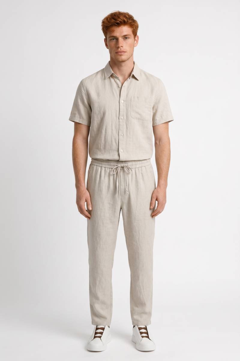 Herrlinne Koord Set Kortärmad Resort Outfit