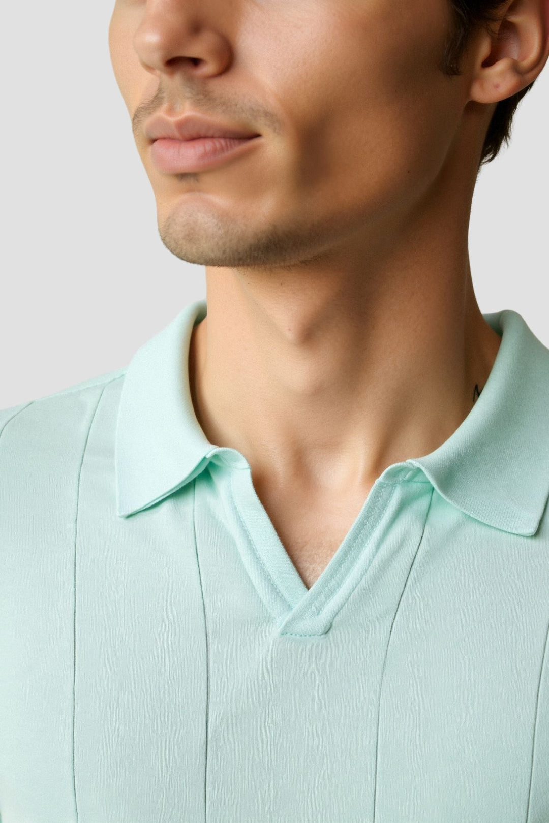 Herrens Finstickade Polo Avslappnad Smart Casual Sommar Skjorta