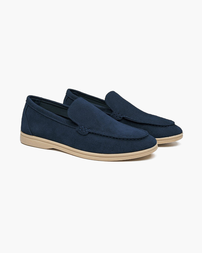Herrens Premium Mocka Slip-On Loafers Smart Casual Skor
