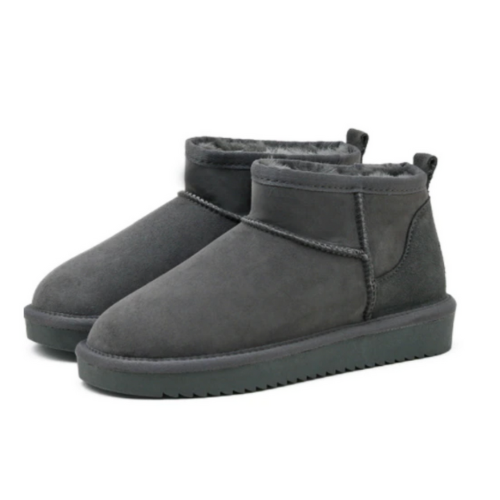Kvinnors Boston Mini Boots Stilig Vinterfotwear Bekväma Varm Fleece Fodrade Ankelstövlar