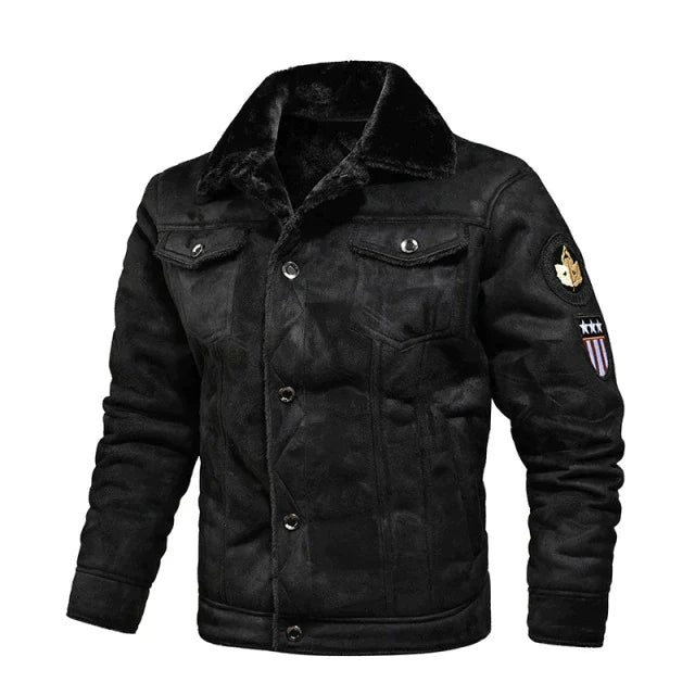 Herrskinnjacka – Bekväm, Andningsbar, Stilig, Mångsidig, Klassisk, Everyday Outerwear Fit