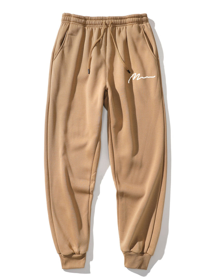 Herrens Pullover Hoodie Träningsdräkt – Avslappnad Polyester Jogger Co-Ord för Vardags Street Style