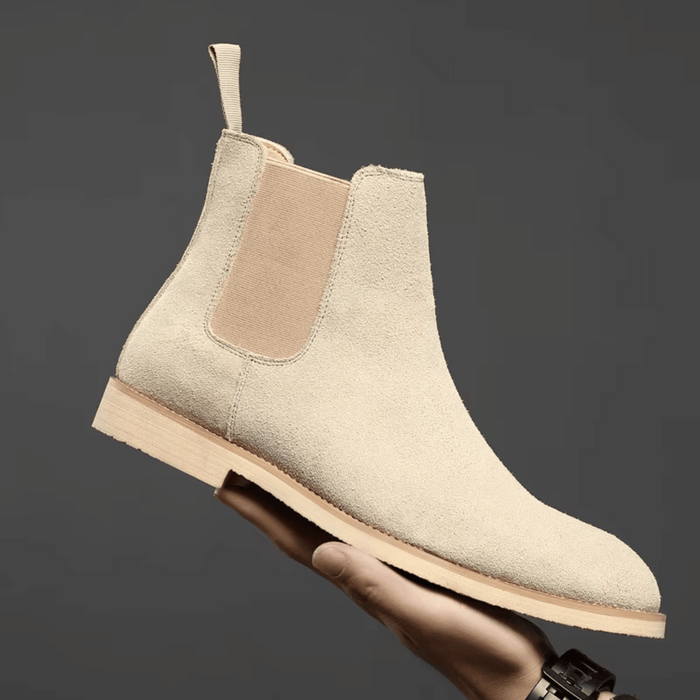 Herrsuede Skor Klassiska Slip Boots Ankelstil för Avslappnad och Smart-Attire