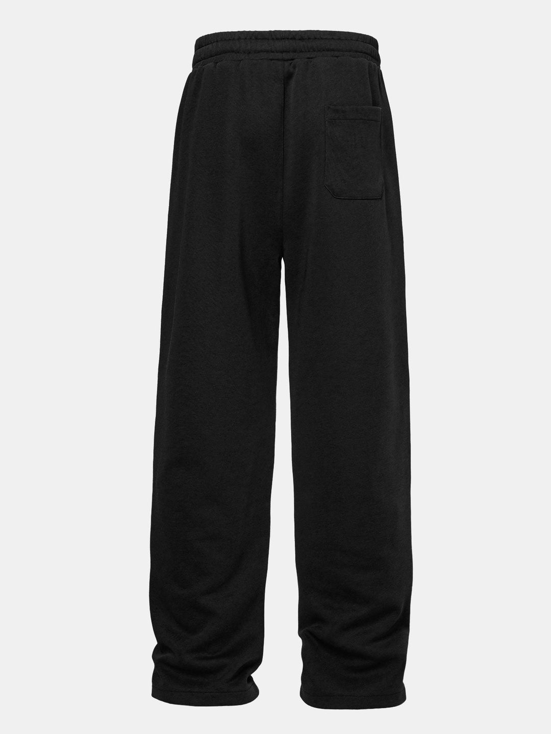 Herrens Avslappnade Hoodie Träningsdräkt – Rakbenade Pintuck Sweatpants för Avslappnad Gatustil