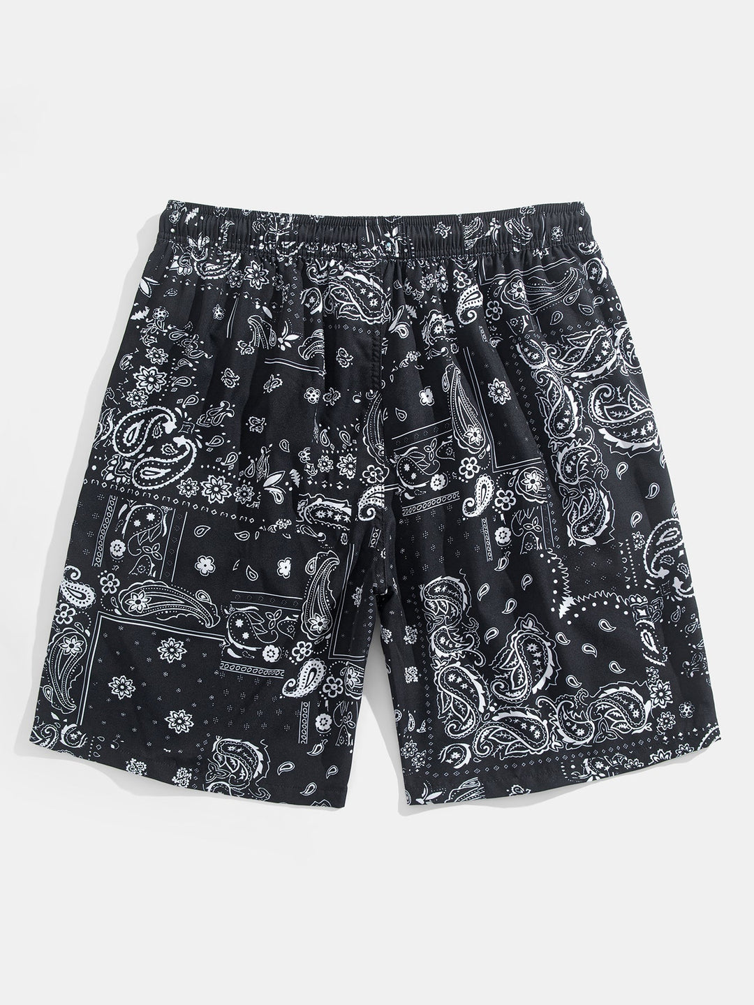 Herrtryckt Resortskjorta och Badshorts Set – Stretch Sommarbadkläder