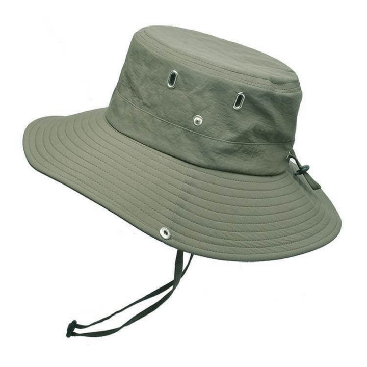 Herrars Vattentålig Bucket Hat – UPF 50+ Bredbrättad Solskydd för Vandring och Fiske