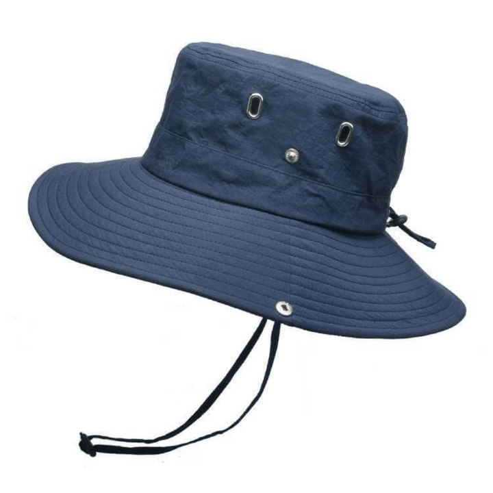 Herrars Vattentålig Bucket Hat – UPF 50+ Bredbrättad Solskydd för Vandring och Fiske