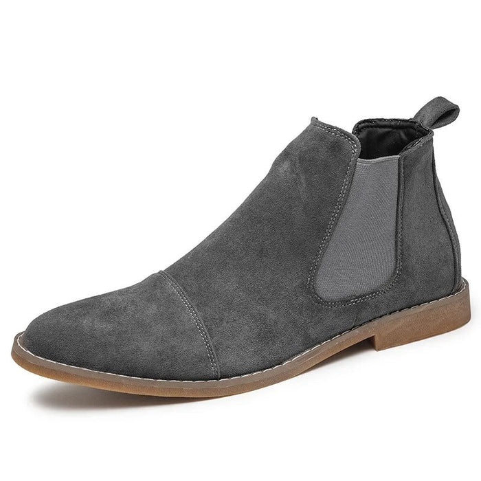 Herr Chelsea Boots i Slip-On-Modell med Elastisk Panel