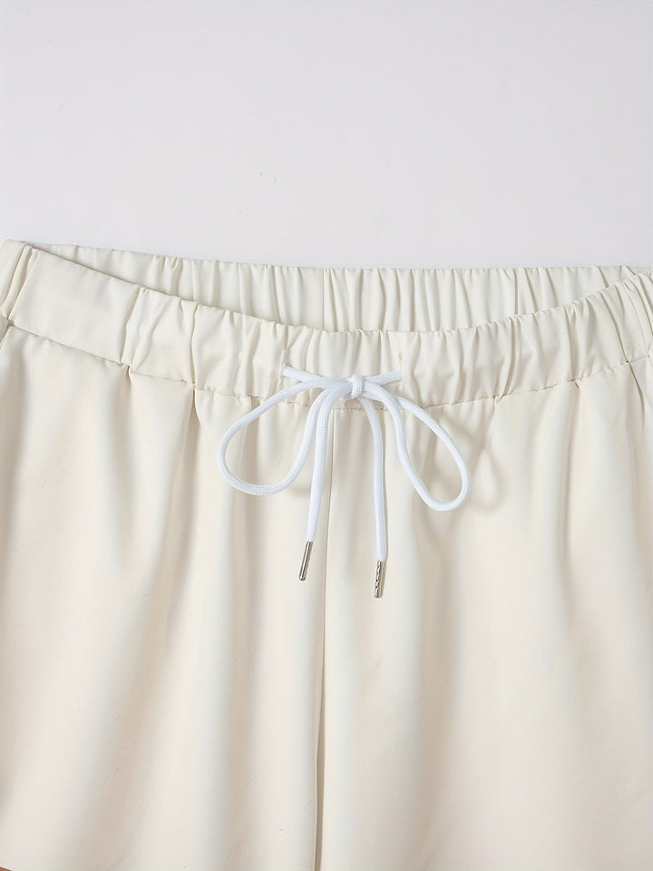 Herrarnas Randiga Sommar Co Ord Set Kortärmad Knappskjorta och Dragsko Shorts Lättviktig Outfit
