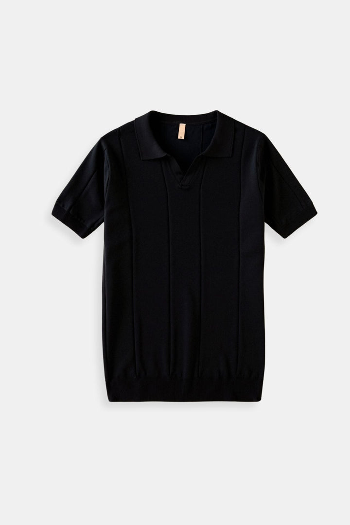 Herrens Finstickade Polo Avslappnad Smart Casual Sommar Skjorta