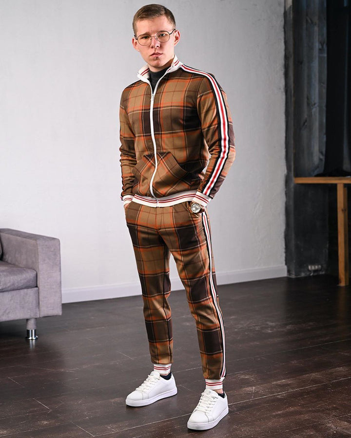 Mans Tvådelade Outfit Set – Bekväm, Andningsbar, Stilig, Modern, Casual, Mångsidig, Vardagskläder