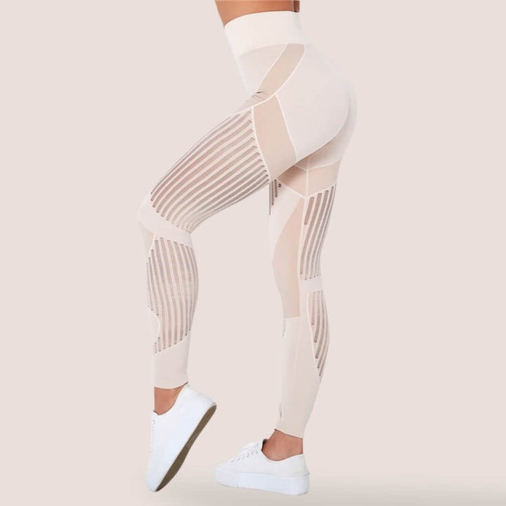 Kvinnors Formande Texturerade Leggings – Högmidjad Aktiv Passform för Dagligt Stöd