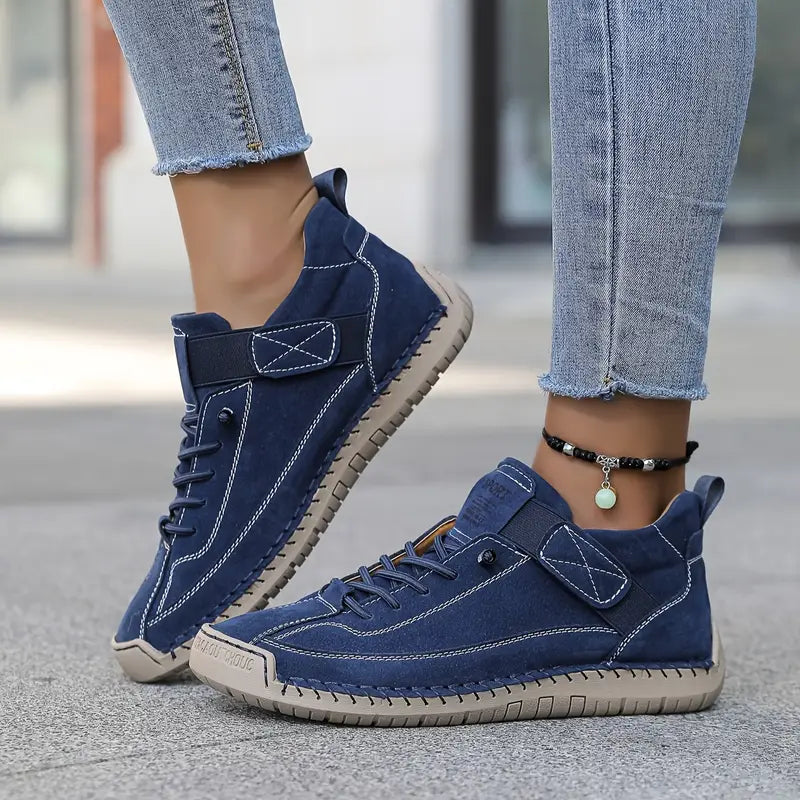 Kvinnors Sport Panel Sneakers Flexibla Vardagliga Promenadskor