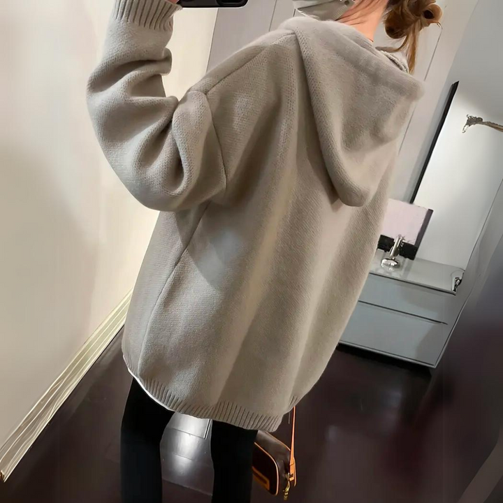 Kvinnors Varm Mysig Hoodie – Mjuk Bekväm Avslappnad Casual Everyday Stilren Huvtröja